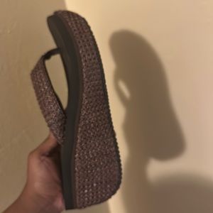 This is volatile Women Platform High Heel Wedge Slides Flip Flop Sandals Thongs